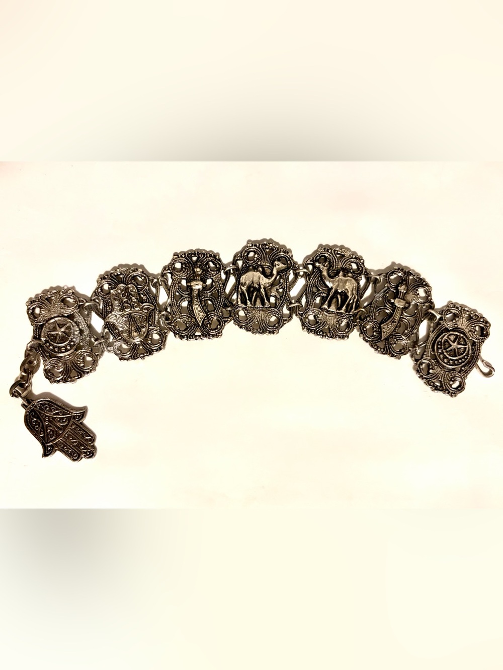 Vintage Silver Souvenir Du Maroc Bracelet
